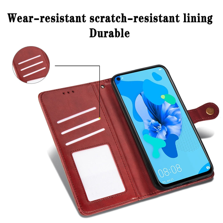 Retro Solid Color Leather Buckle Mobile Phone Protection Leather Case with Lanyard & Photo Frame & Card Slot & Wallet & Bracket Function for Huawei P20 lite 2019 / Nova 5i