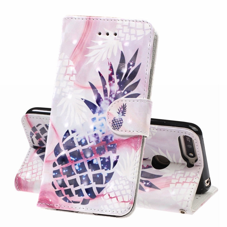 3D Visual Painting Left And Right Open Leather Case for Huawei Enjoy 8e / 7A / 7A Pro / Y6 Prime 2018 , With Bracket & Card Slot & Wallet & Bracelet