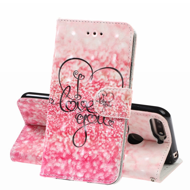 3D Visual Painting Left And Right Open Leather Case for Huawei Enjoy 8e / 7A / 7A Pro / Y6 Prime 2018 , With Bracket & Card Slot & Wallet & Bracelet