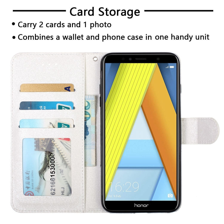 3D Visual Painting Left And Right Open Leather Case for Huawei Enjoy 8e / 7A / 7A Pro / Y6 Prime 2018 , With Bracket & Card Slot & Wallet & Bracelet