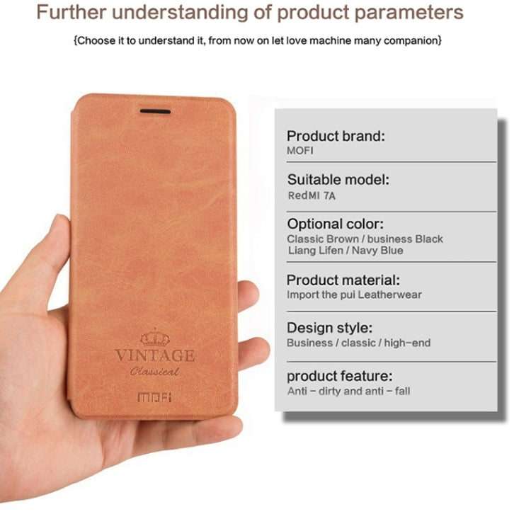 MOFI Crazy Horse Texture Horizontal Flip Protective Leather Case for Xiaomi Redmi 7A