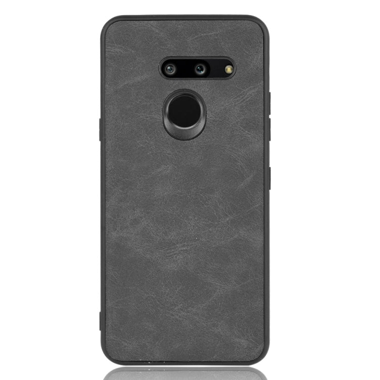 Shockproof Sheep Skin PC + PU + TPU Case For LG G8 ThinQ(Light Black)