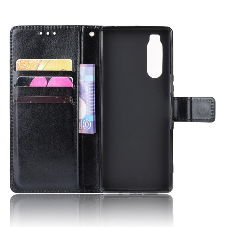 Retro Crazy Horse Texture Horizontal Flip Leather Case for Sony Xperia 2 , with Holder & Card Slots & Photo Frame