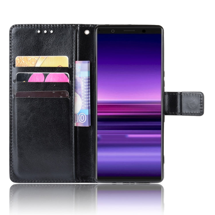 Retro Crazy Horse Texture Horizontal Flip Leather Case for Sony Xperia 2 , with Holder & Card Slots & Photo Frame