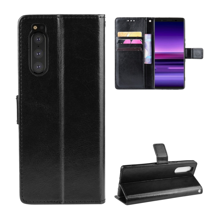 Retro Crazy Horse Texture Horizontal Flip Leather Case for Sony Xperia 2 , with Holder & Card Slots & Photo Frame