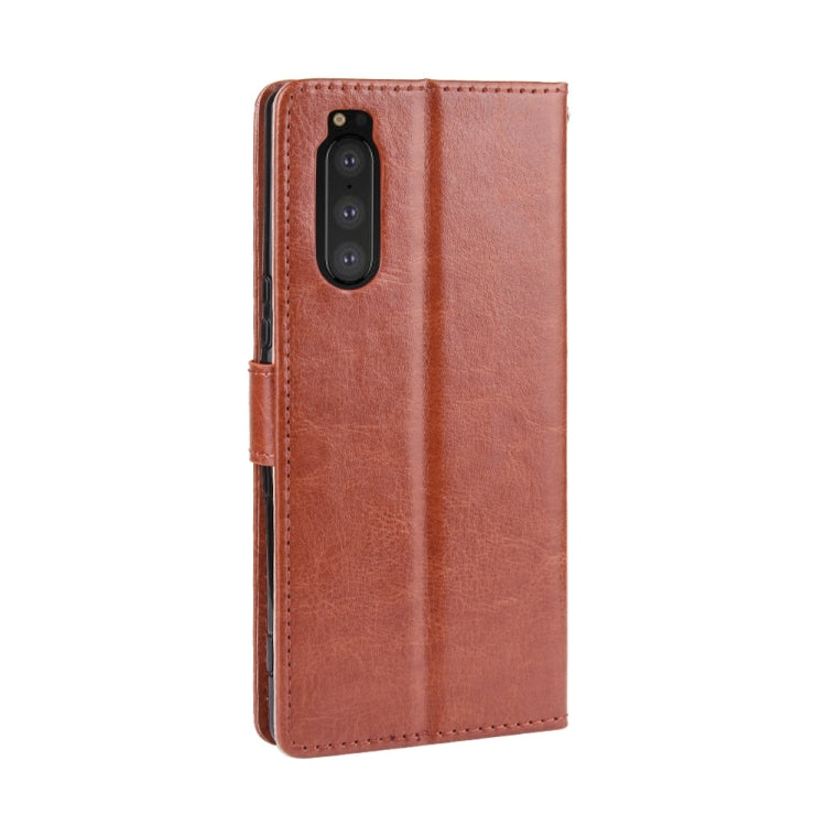 Retro Crazy Horse Texture Horizontal Flip Leather Case for Sony Xperia 2 , with Holder & Card Slots & Photo Frame