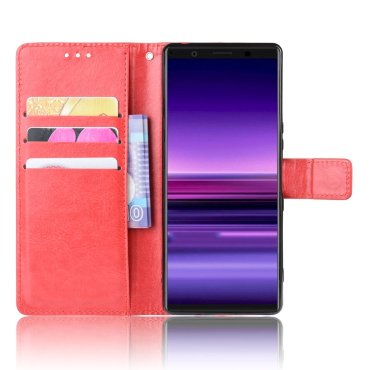 Retro Crazy Horse Texture Horizontal Flip Leather Case for Sony Xperia 2 , with Holder & Card Slots & Photo Frame