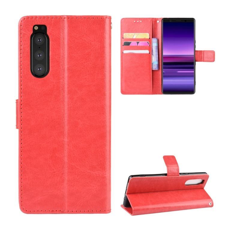 Retro Crazy Horse Texture Horizontal Flip Leather Case for Sony Xperia 2 , with Holder & Card Slots & Photo Frame