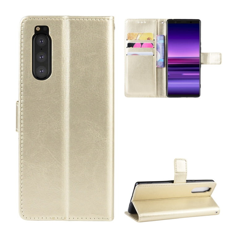 Retro Crazy Horse Texture Horizontal Flip Leather Case for Sony Xperia 2 , with Holder & Card Slots & Photo Frame