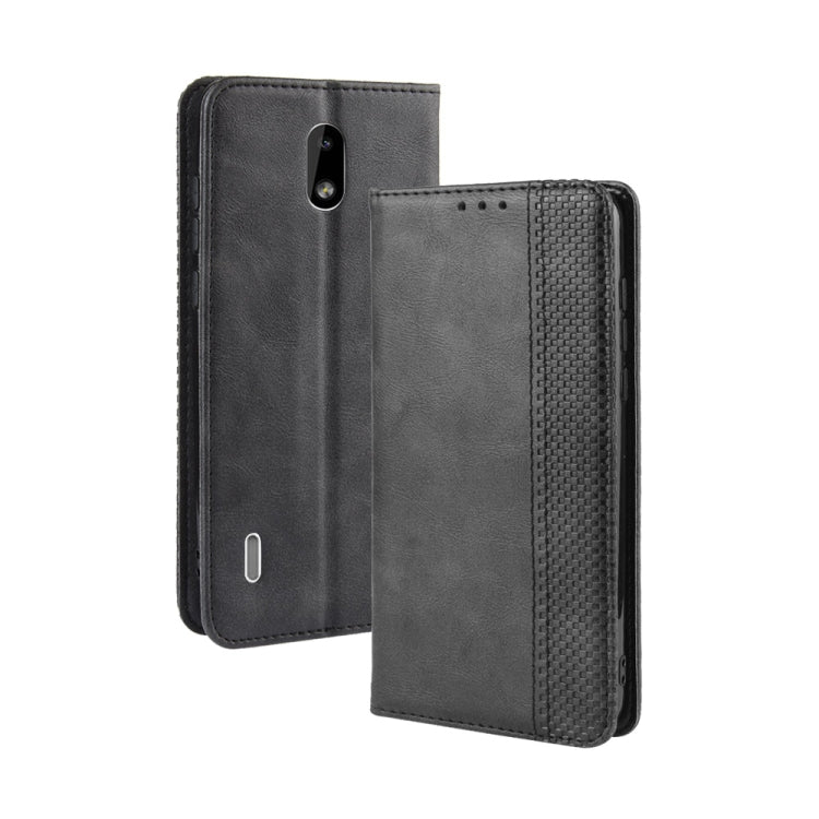 Magnetic Buckle Retro Crazy Horse Texture Horizontal Flip Leather Case for Nokia 3.1 C , with Holder & Card Slots & Photo Frame