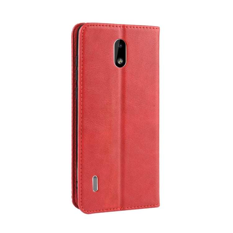 Magnetic Buckle Retro Crazy Horse Texture Horizontal Flip Leather Case for Nokia 3.1 C , with Holder & Card Slots & Photo Frame