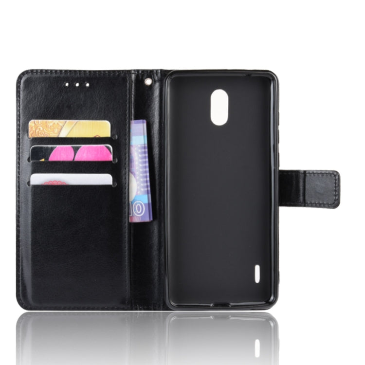 Retro Crazy Horse Texture Horizontal Flip Leather Case for Nokia 3.1 C , with Holder & Card Slots & Photo Frame