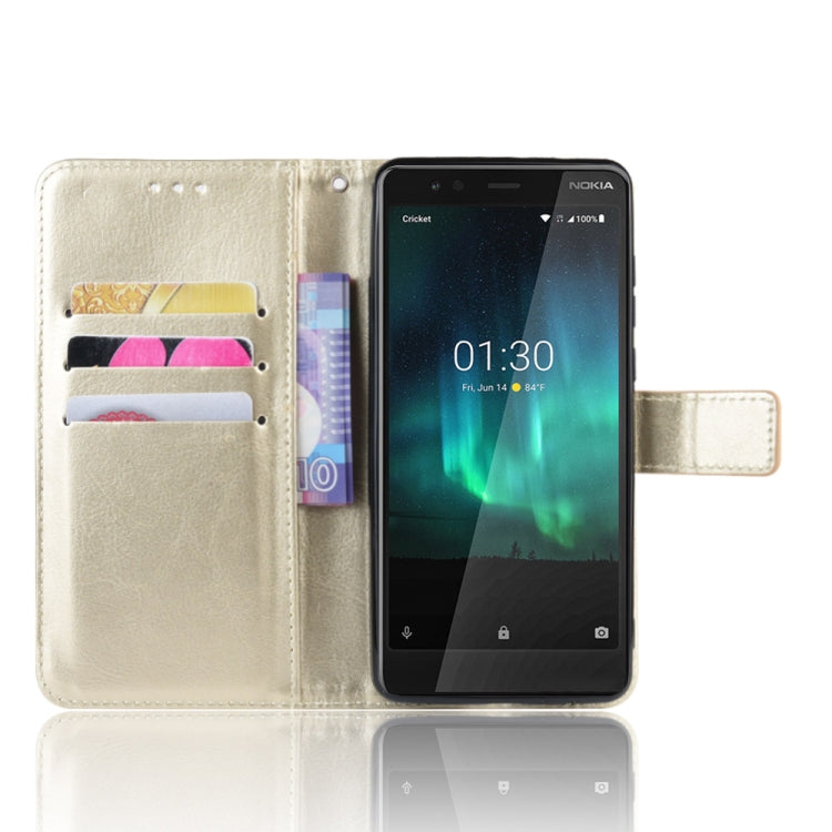 Retro Crazy Horse Texture Horizontal Flip Leather Case for Nokia 3.1 C , with Holder & Card Slots & Photo Frame