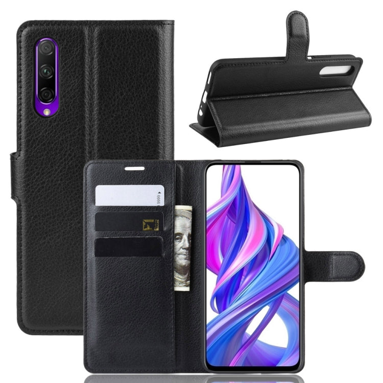 Litchi Texture Horizontal Flip Leather Case for Honor 9X / Honor 9X Pro , with Wallet & Holder & Card Slots