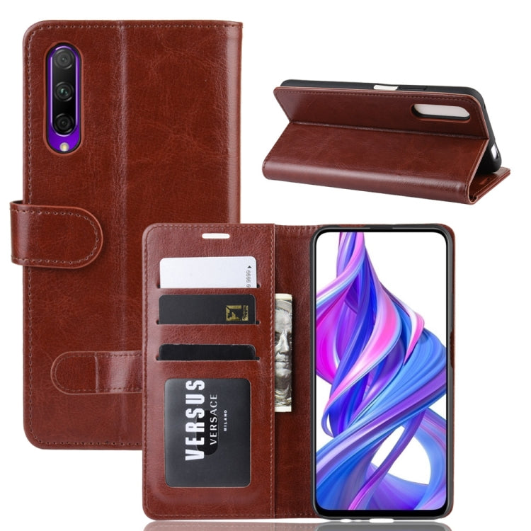 R64 Texture Single Fold Horizontal Flip Leather Case for Honor 9X / Honor 9X Pro, with Holder & Card Slots & Wallet