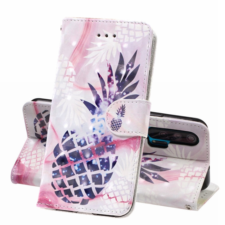 3D Visual Painting Left And Right Open Leather Case for Huawei Honor 20 Pro, With Bracket & Card Slot & Wallet & Bracelet