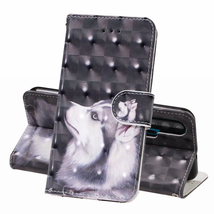 3D Visual Painting Left And Right Open Leather Case for Huawei Honor 20 Pro, With Bracket & Card Slot & Wallet & Bracelet