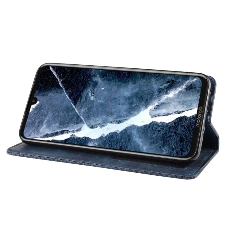 Magnetic Buckle Retro Crazy Horse Texture Horizontal Flip Leather Case for Motorola Moto One Pro , with Holder & Card Slots & Photo Frame