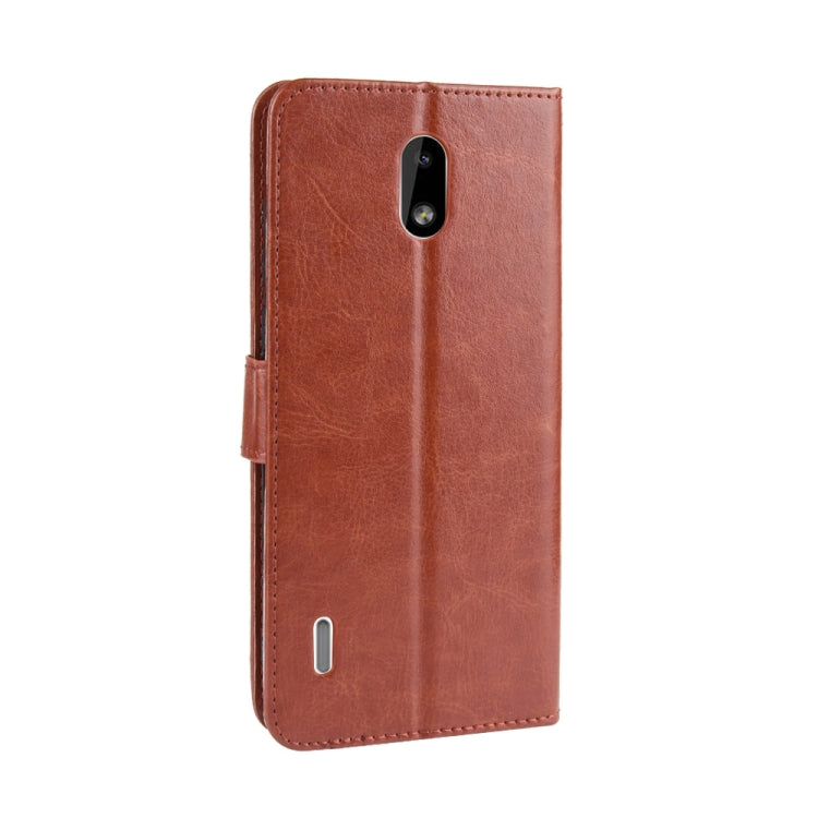 Retro Crazy Horse Texture Horizontal Flip Leather Case for Motorola Moto One Pro , with Holder & Card Slots & Photo Frame