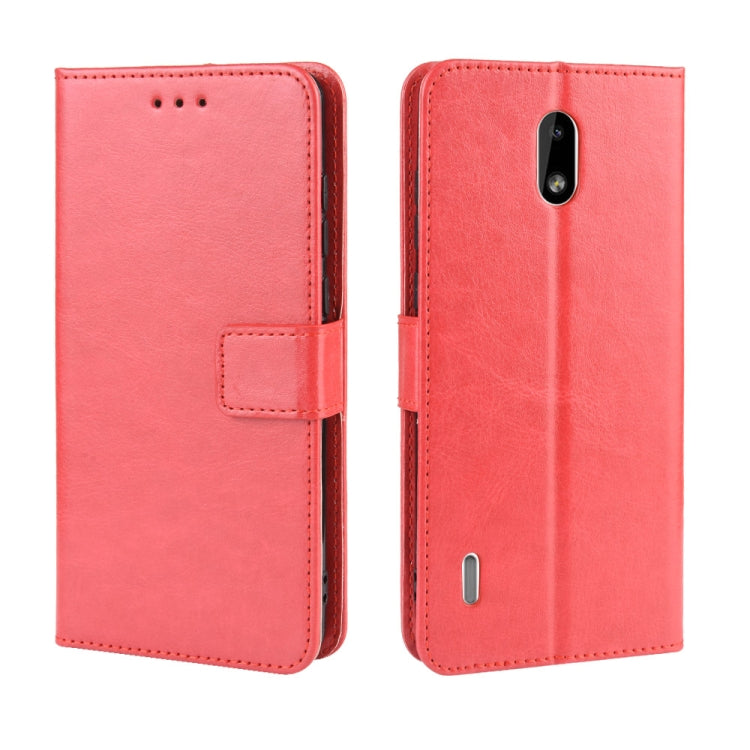 Retro Crazy Horse Texture Horizontal Flip Leather Case for Motorola Moto One Pro , with Holder & Card Slots & Photo Frame