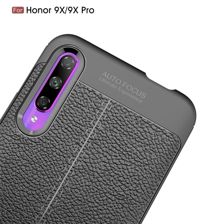 Litchi Texture TPU Shockproof Case for Huawei Honor 9X / 9X Pro