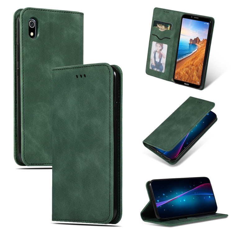 Retro Skin Feel Business Magnetic Horizontal Flip Leather Case for Xiaomi Redmi 7A
