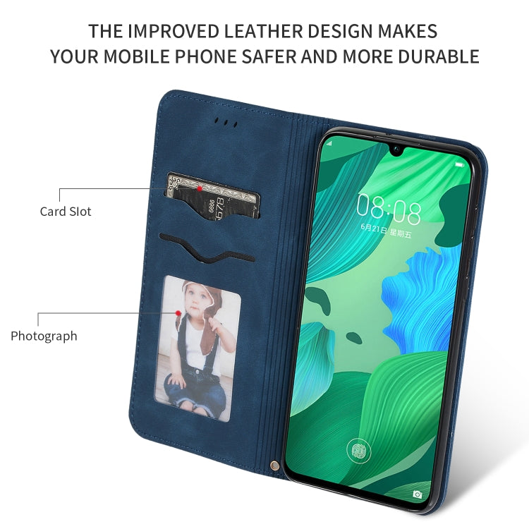 Retro Skin Feel Business Magnetic Horizontal Flip Leather Case for Huawei Nova 5 / Nova 5 Pro