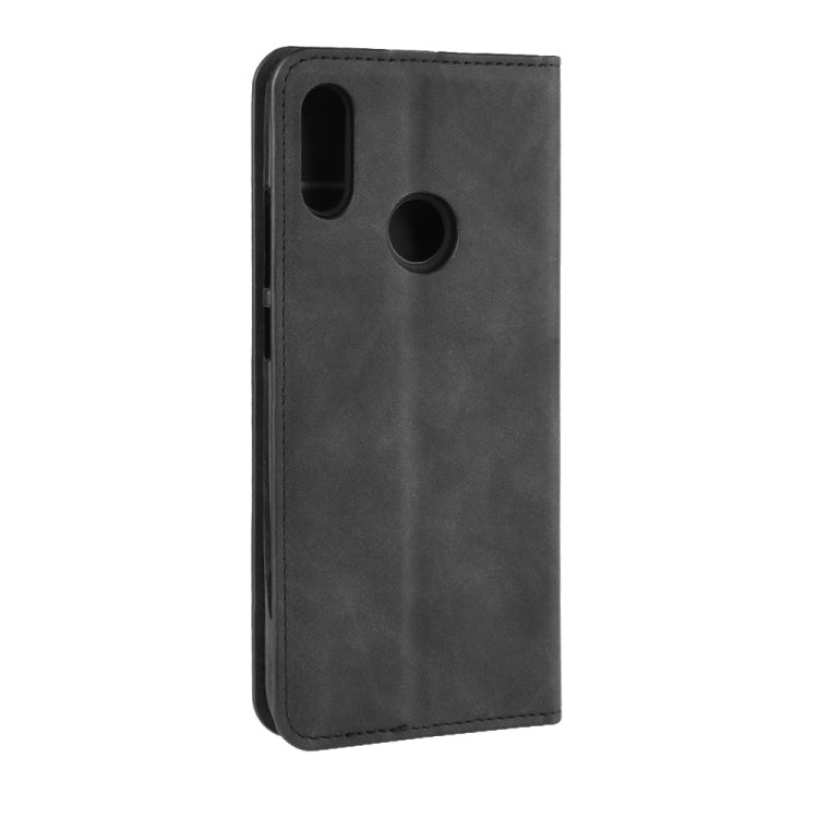 Retro-skin Business Magnetic Suction Leather Case with Wallet & Card Slot & Holder For Xiaomi Redmi Note 7