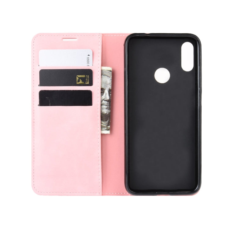 Retro-skin Business Magnetic Suction Leather Case with Wallet & Card Slot & Holder For Xiaomi Redmi Note 7