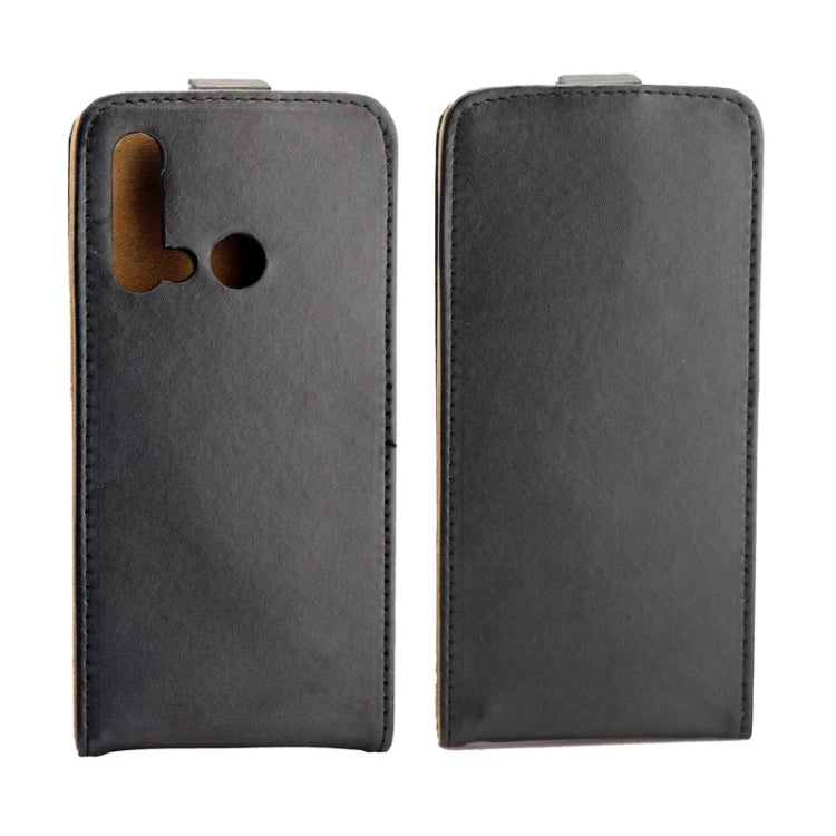 Business Style Vertical Flip TPU Leather Case with Card Slot For Huawei P20 Lite(2019) / Nova5i(black)
