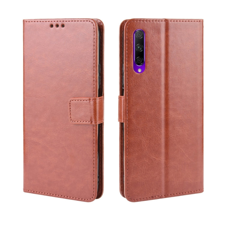 Retro Crazy Horse Texture Horizontal Flip Leather Case for Huawei Honor 9X / Honor 9X Pro, with Holder & Card Slots & Photo Frame