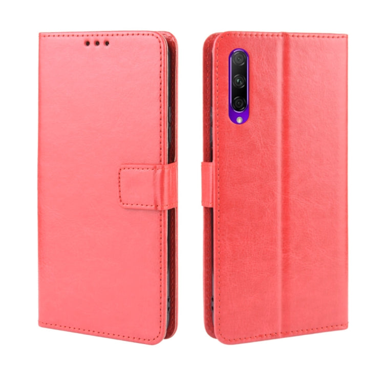Retro Crazy Horse Texture Horizontal Flip Leather Case for Huawei Honor 9X / Honor 9X Pro, with Holder & Card Slots & Photo Frame
