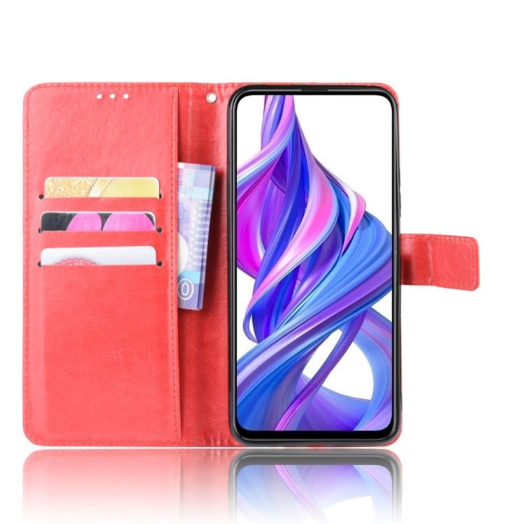Retro Crazy Horse Texture Horizontal Flip Leather Case for Huawei Honor 9X / Honor 9X Pro, with Holder & Card Slots & Photo Frame