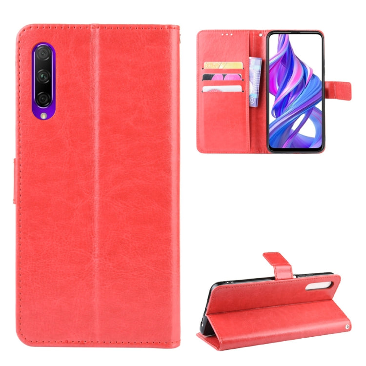 Retro Crazy Horse Texture Horizontal Flip Leather Case for Huawei Honor 9X / Honor 9X Pro, with Holder & Card Slots & Photo Frame