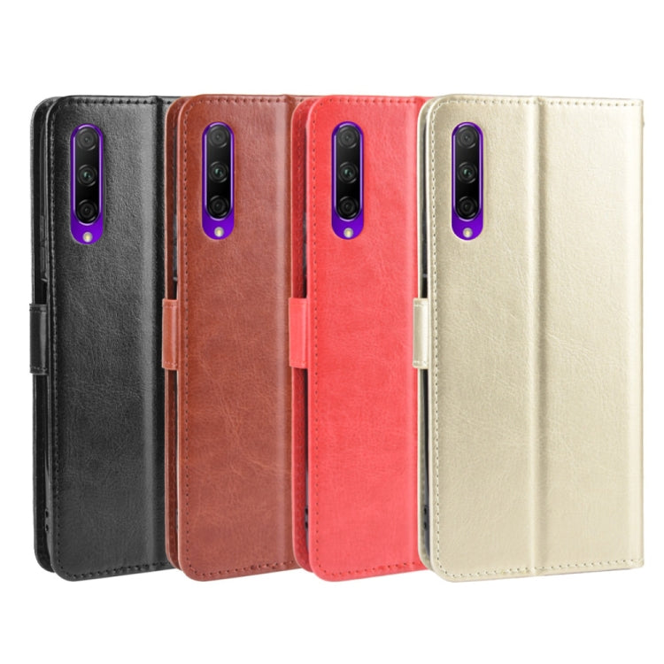Retro Crazy Horse Texture Horizontal Flip Leather Case for Huawei Honor 9X / Honor 9X Pro, with Holder & Card Slots & Photo Frame