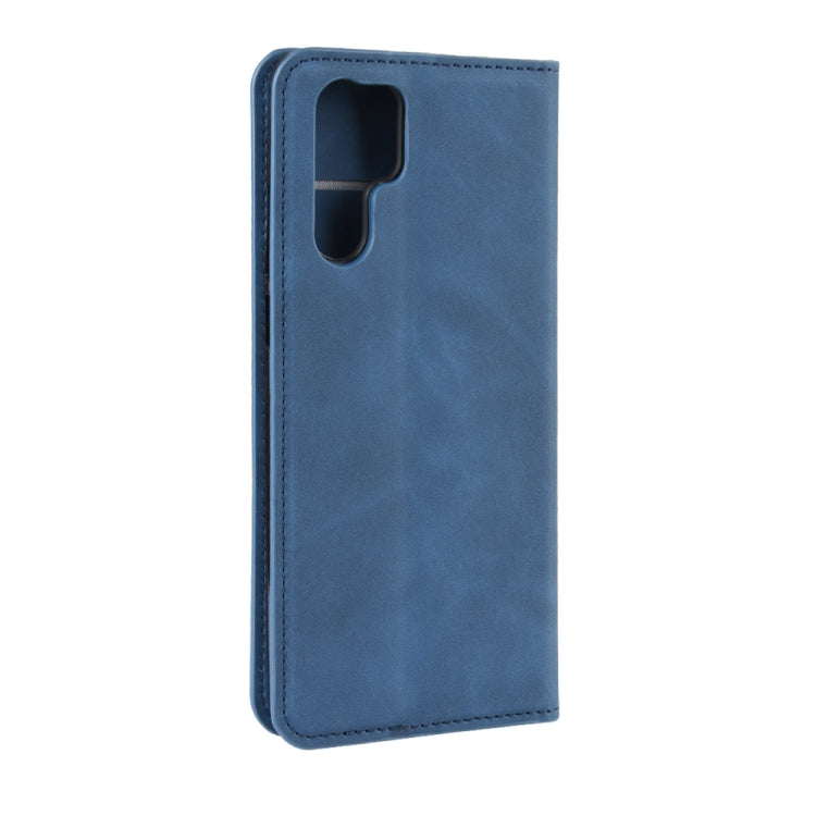 Retro-skin Business Magnetic Suction Leather Case with Purse-Bracket-Chuck For Huawei P30 Pro