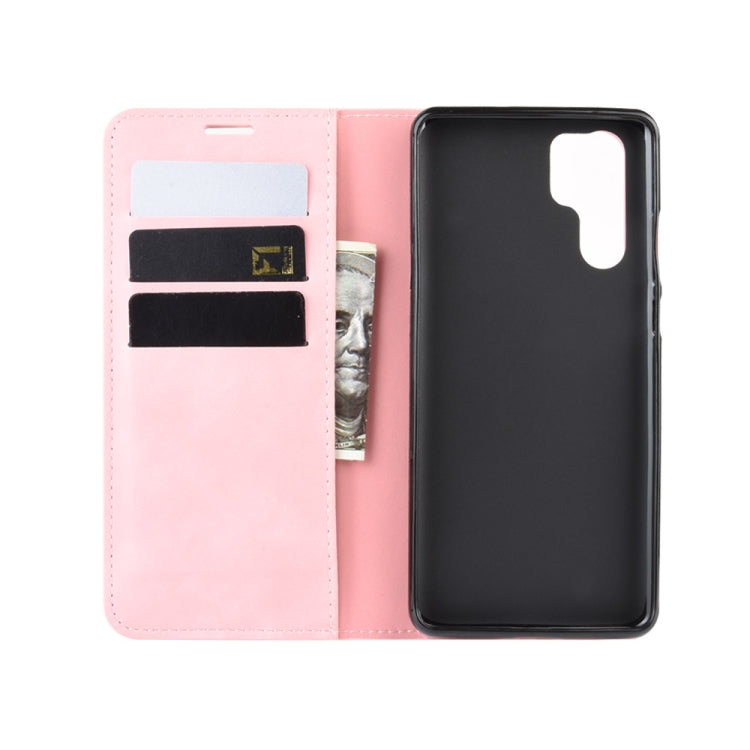 Retro-skin Business Magnetic Suction Leather Case with Purse-Bracket-Chuck For Huawei P30 Pro
