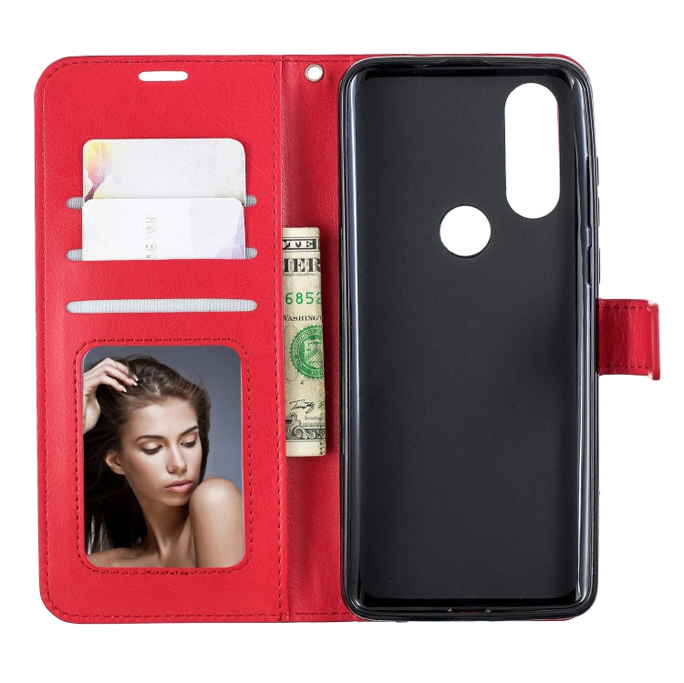 Crazy Horse Texture Horizontal Flip Leather Case with Holder & Card Slots & Wallet & Photo Frame For Moto One Vision