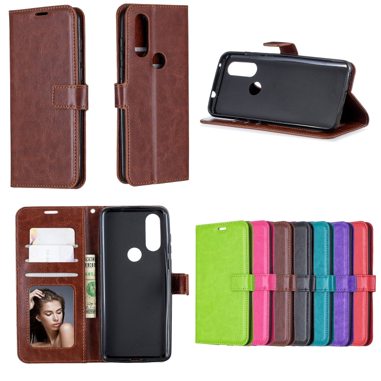Crazy Horse Texture Horizontal Flip Leather Case with Holder & Card Slots & Wallet & Photo Frame For Moto One Vision
