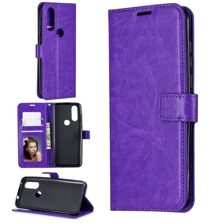 Crazy Horse Texture Horizontal Flip Leather Case with Holder & Card Slots & Wallet & Photo Frame For Moto One Vision