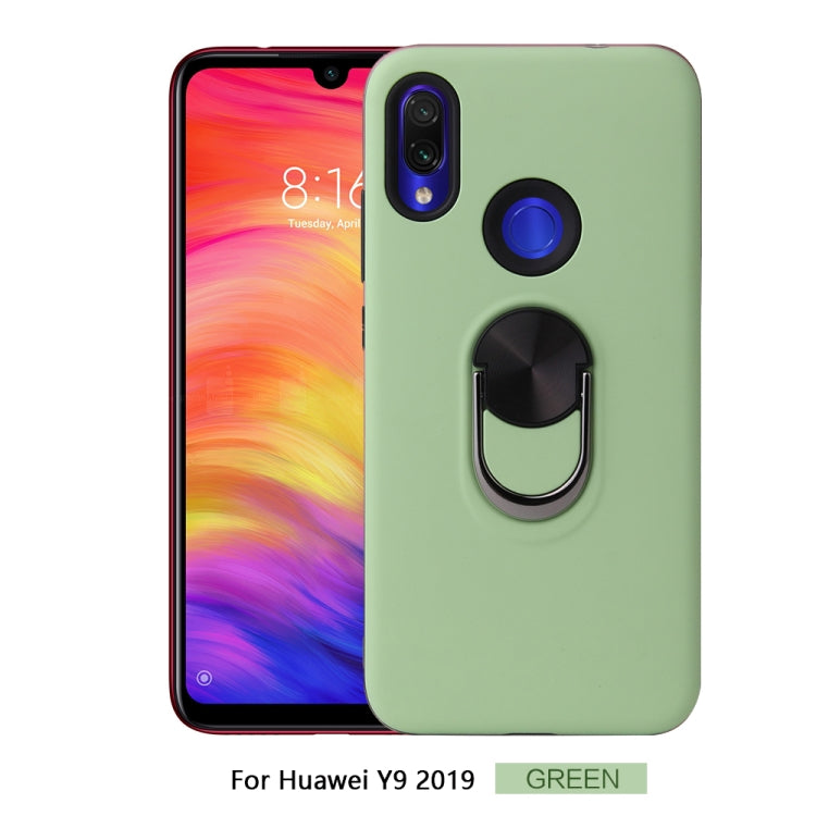 360 Rotary Multifunctional Stent PC+TPU Case for Huawei Y9(2019),with Magnetic Invisible Holder