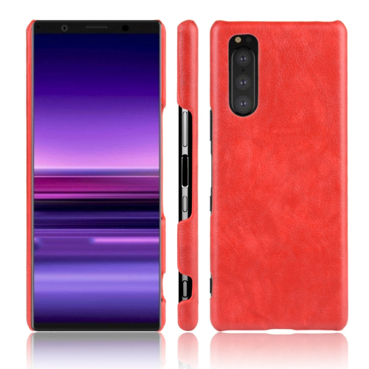 Shockproof Litchi Texture PC + PU Case For Sony Xperia 5