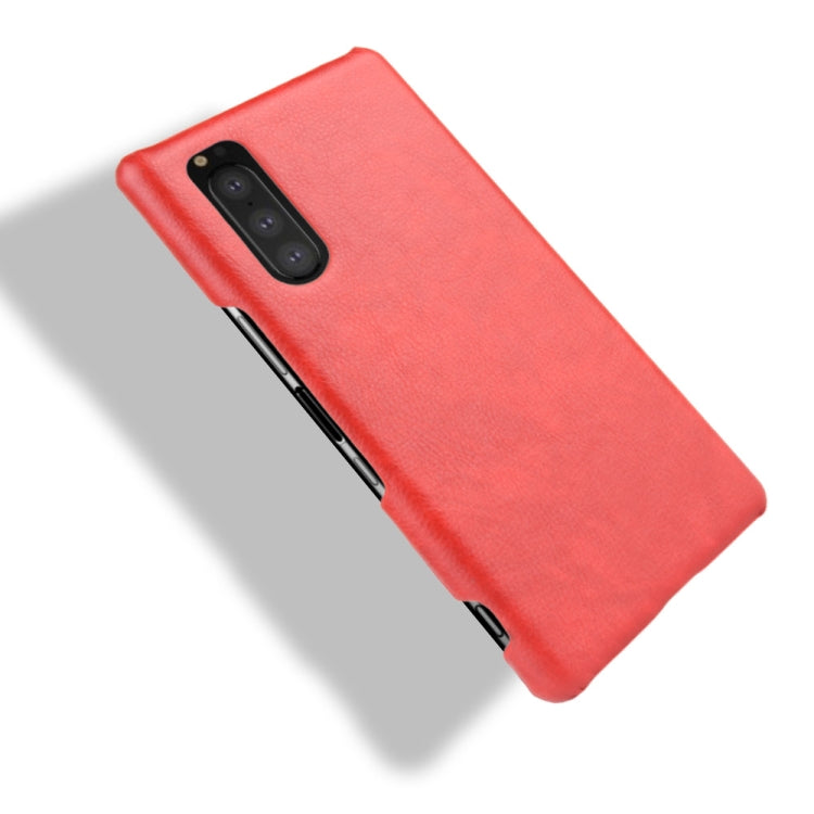 Shockproof Litchi Texture PC + PU Case For Sony Xperia 5