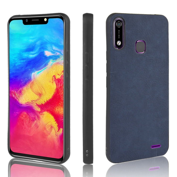 Shockproof Sheep Skin PC + PU + TPU Case For Infinix Hot 7 / X624(Blue)