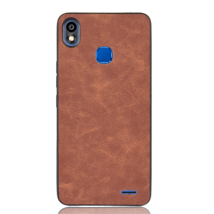 Shockproof Sheep Skin PC + PU + TPU Case For Infinix Smart 2 HD / X609(Brown)