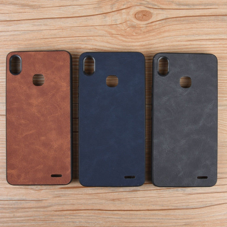 Shockproof Sheep Skin PC + PU + TPU Case For Infinix Smart 2 HD / X609(Brown)