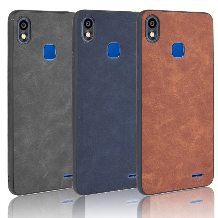 Shockproof Sheep Skin PC + PU + TPU Case For Infinix Smart 2 HD / X609(Brown)