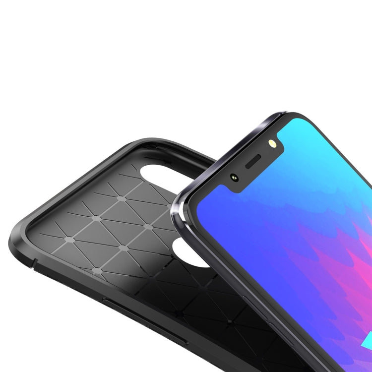 Beetle Series Carbon Fiber Texture Shockproof TPU Case for LG W10