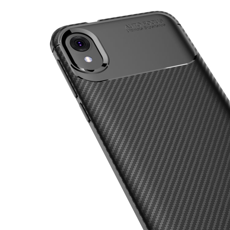 Beetle Series Carbon Fiber Texture Shockproof TPU Case for MOTO E6