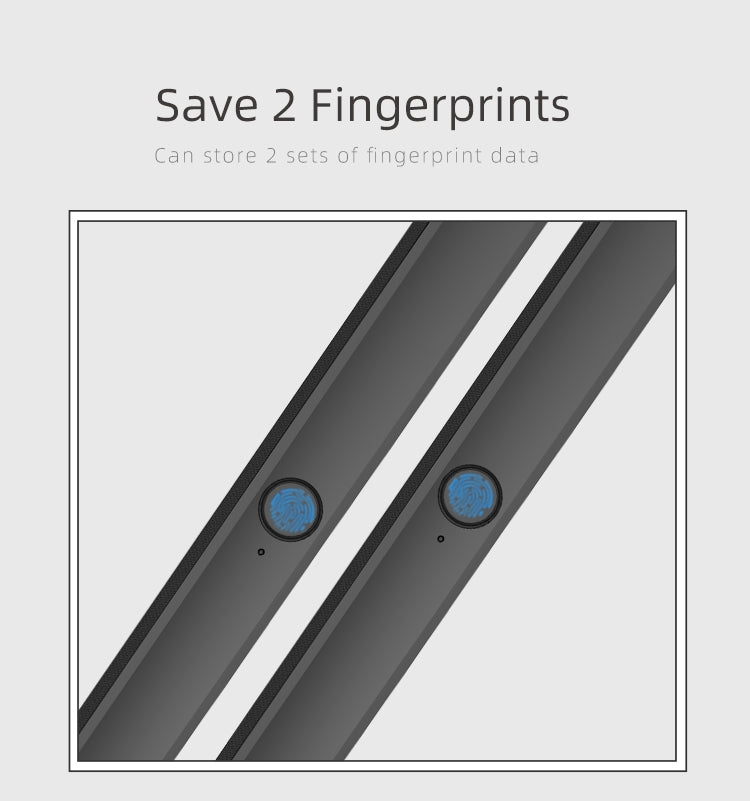 L9S Fingerprint Lock Notebook Intelligent Lock Encryption Account Fingerprint Unlock Super Long Standby Fingerprint Account(Black)